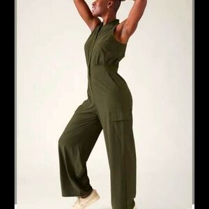 Athleta Dark Green Women's Jumpsuit